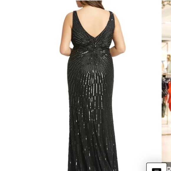 Mac Duggal Black Sequin Gown - Picture 2 of 15